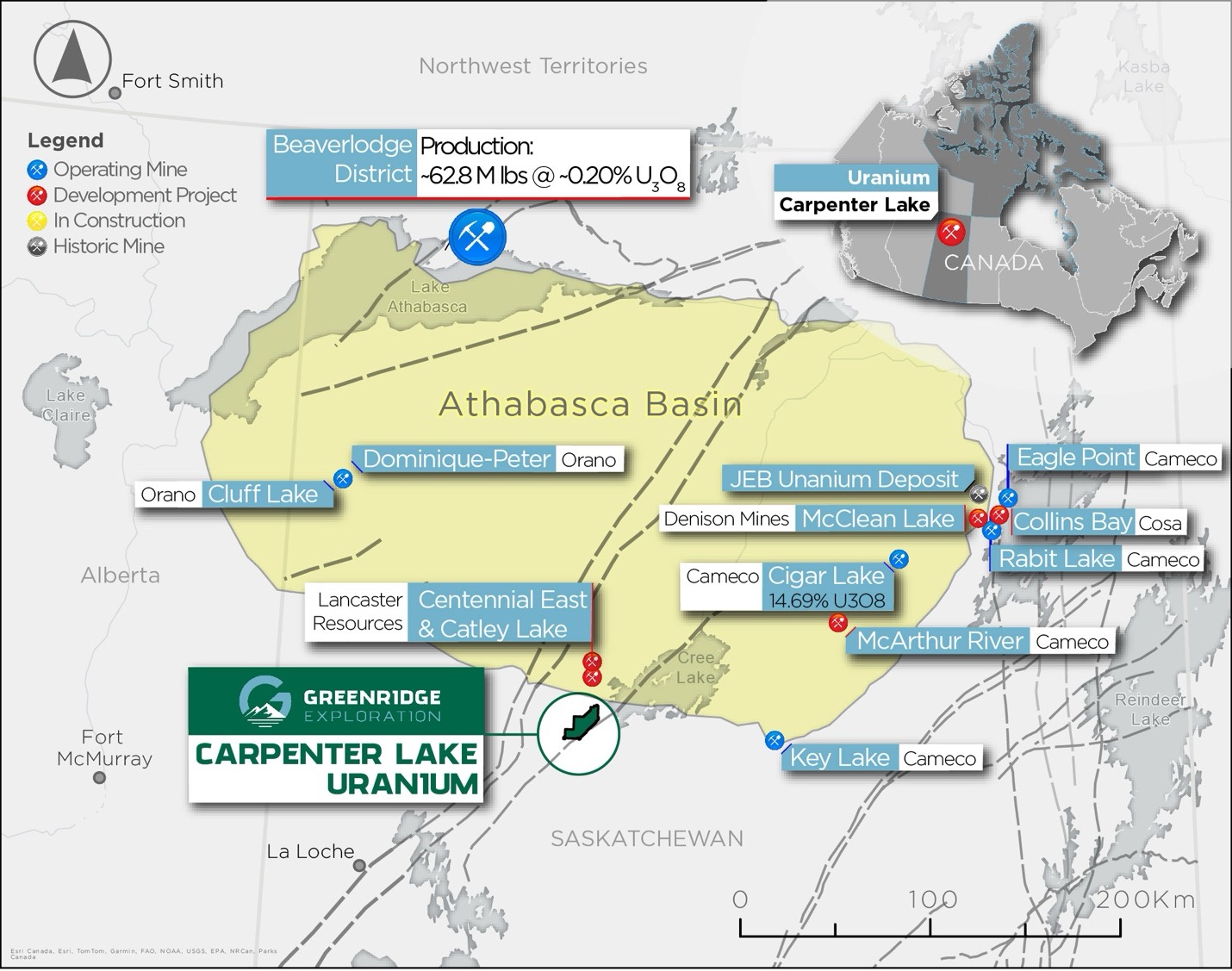 Greenridge Exploration Announces Acquisition of the Carpenter Lake