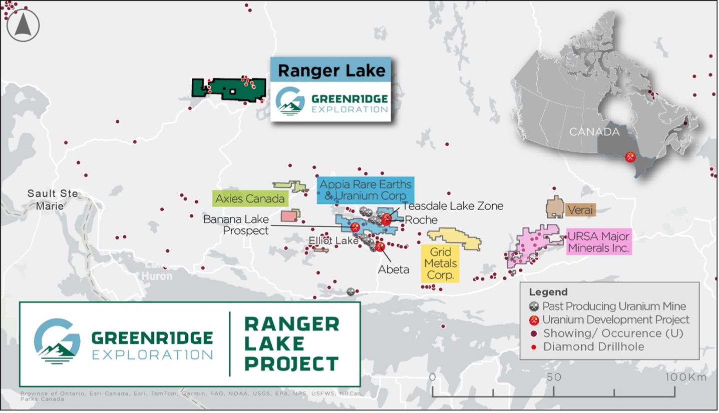 Greenridge Exploration Announces Acquisition of Ontario Uranium Projects Greenridge Exploration