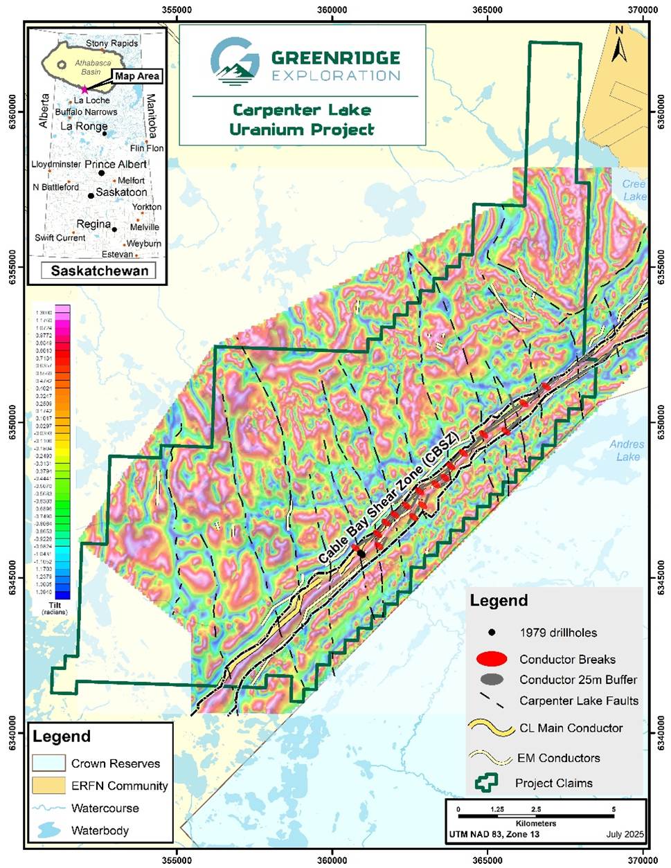 地理総合 Geography Greenridge Exploration Announces Maiden Diamond Drilling Program